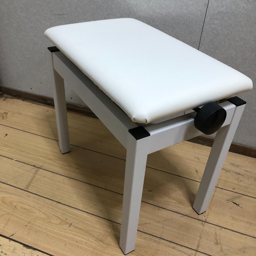 送料無料 美品 Roland ローランド 純正 ピアノベンチ 高さ調整スツール ホワイト 電子ピアノ LX705 LX706 LX708対応 88285-1-②-140