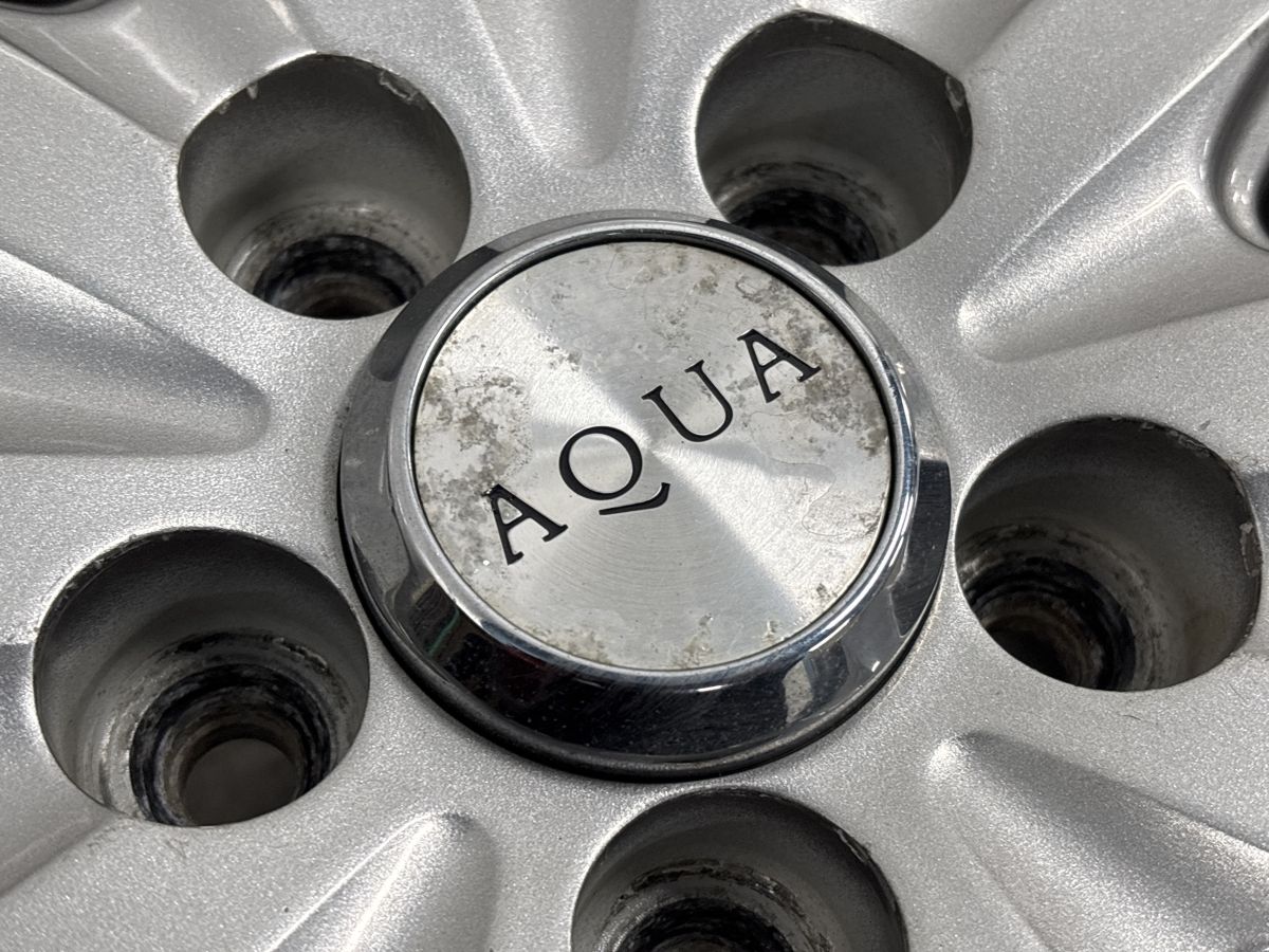 超バリ溝】AQUA 15in 6J +45 PCD100 ダンロップ ウィンターマックス