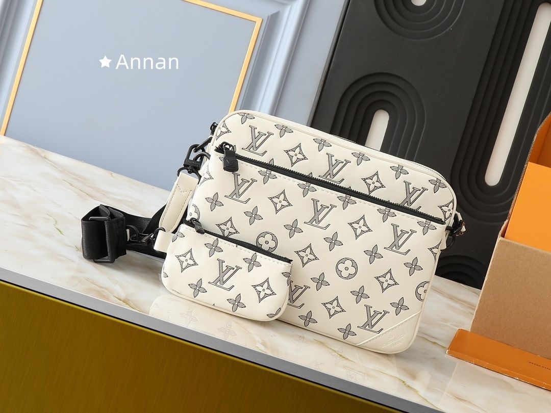 新型 激レア ルイヴィトン LOUIS VUITTON ショルダーバッグ メンズ トリオ?メッセンジャー