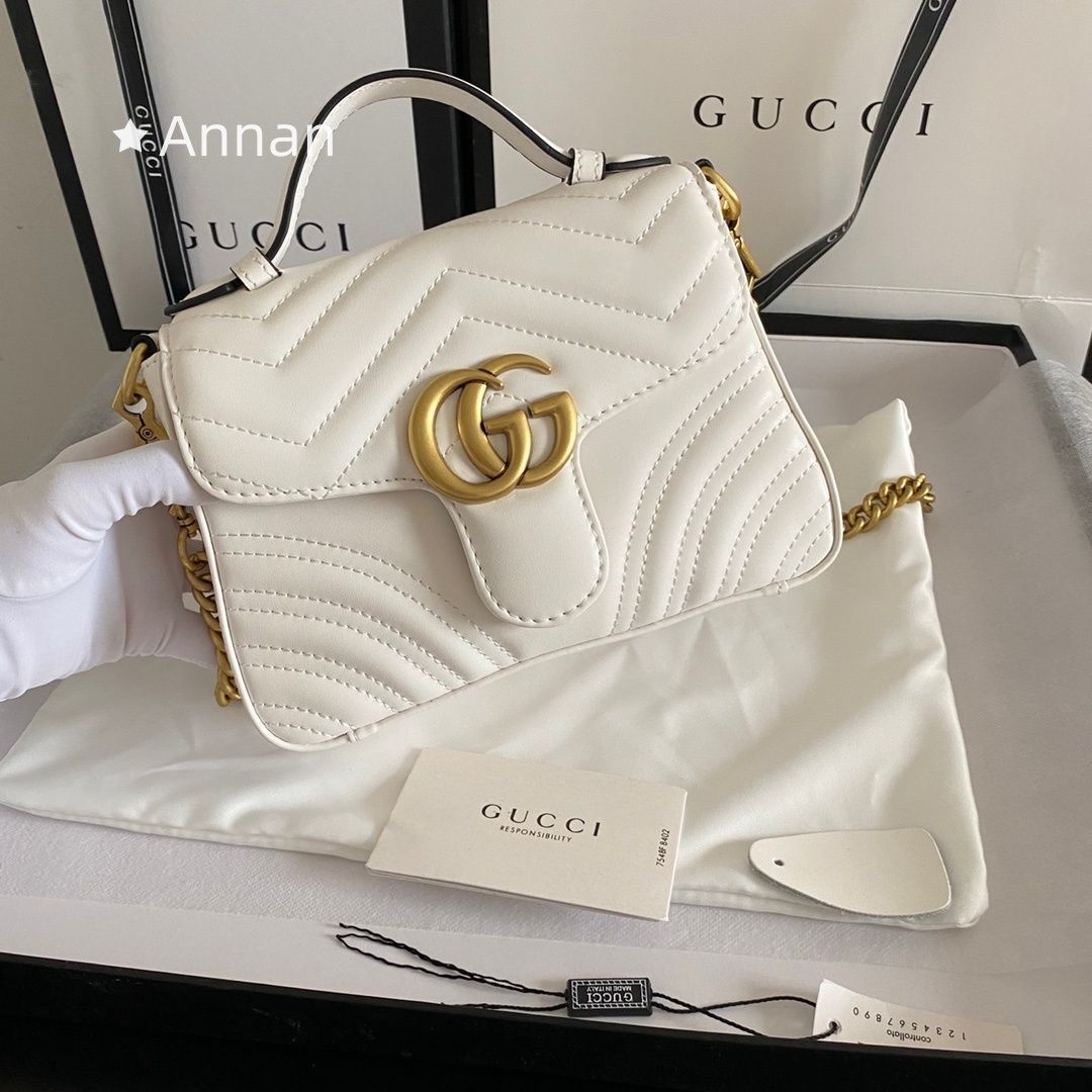 限界 美品 GUCCI グッチ 2WAYショルダーバッグ ハンドバッグ マーモント 547260