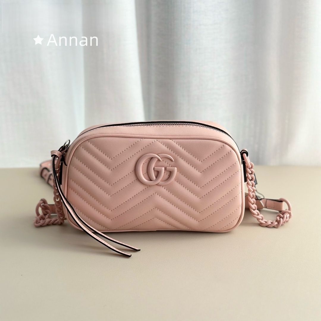 極美品 グッチ GUCCI バッグ レディース ブランド GGマーモント ショルダーバッグ レザー 634936