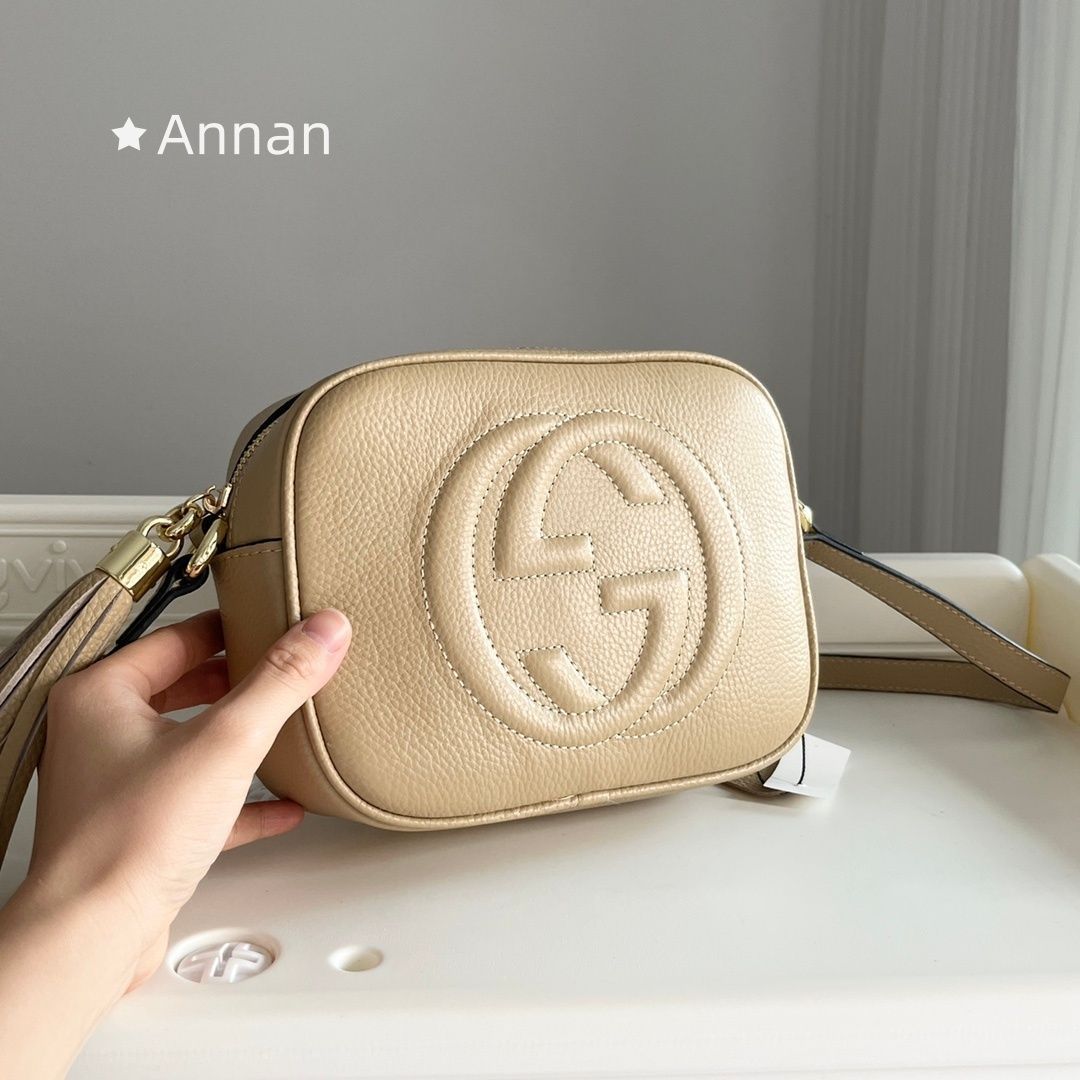 限界価格 本革 GUCCI グッチ ショルダーバッグ ソーホー スモール