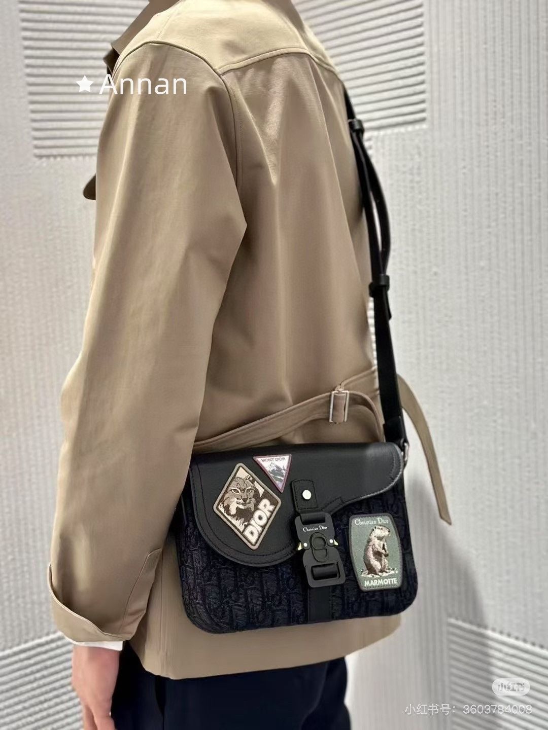 美品 メンズ Christian Dior クリスチャンディオール ショルダーバッグ