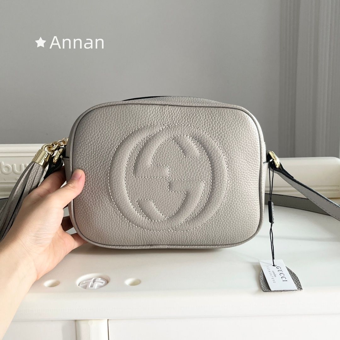 【未使用品】GUCCI グッチ ショルダーバッグ ソーホー スモールディスコ タッセル フリンジ ポシェット 斜め掛け レザー ブ308364