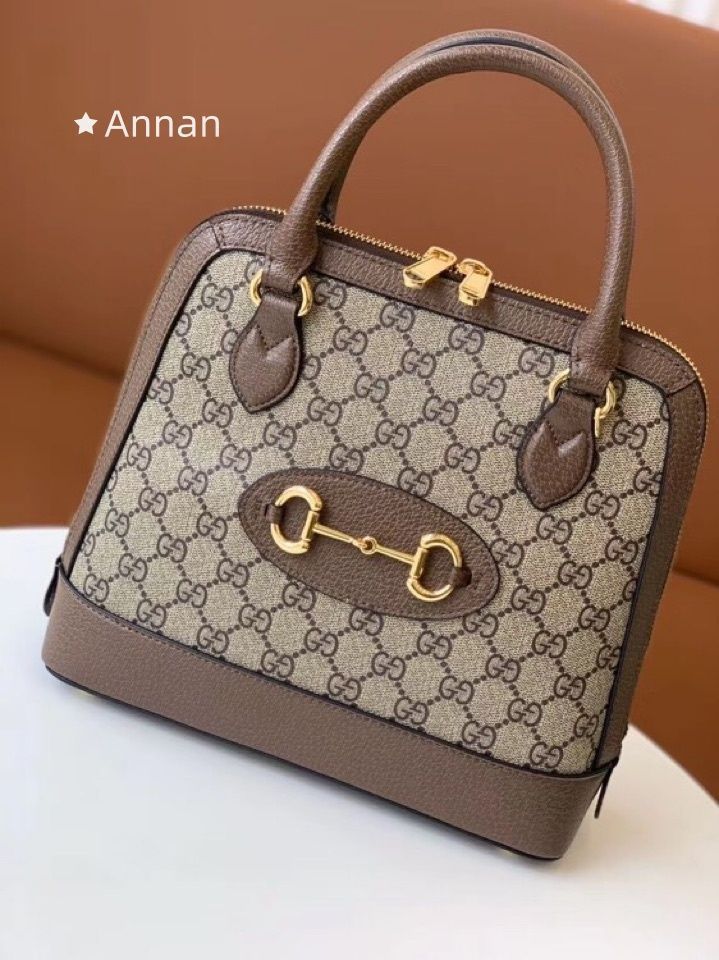 実用性 GUCCI グッチ ハンドバッグ GGスプリーム ホースビット 1955 スモール トップハンドル バッグ 2way ショルダーバッグ レザー ベージュ ブラウン ゴールド金具 621220