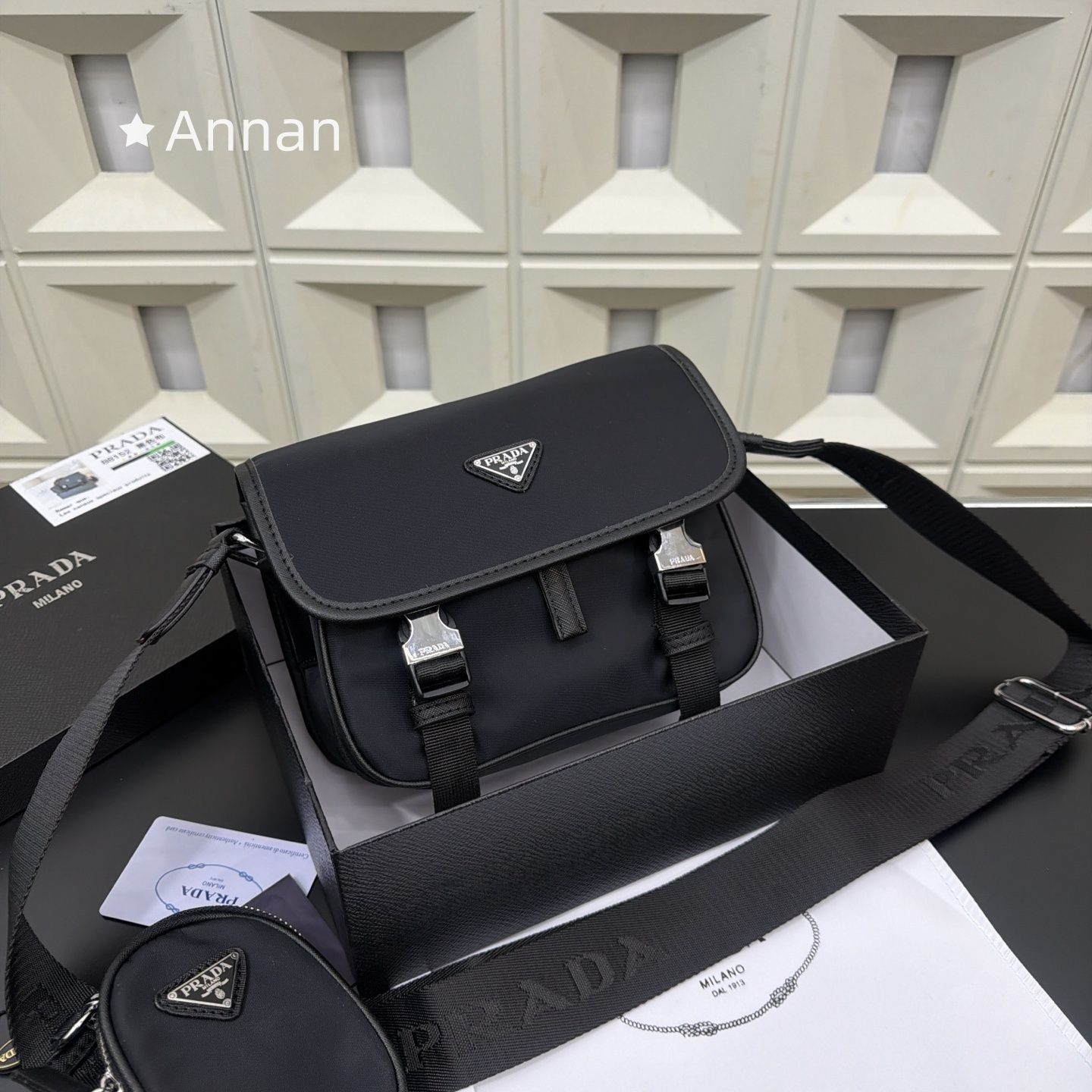 超美品 限定品 限界価格 メンズ PRADA プラダ ショルダーバッグ