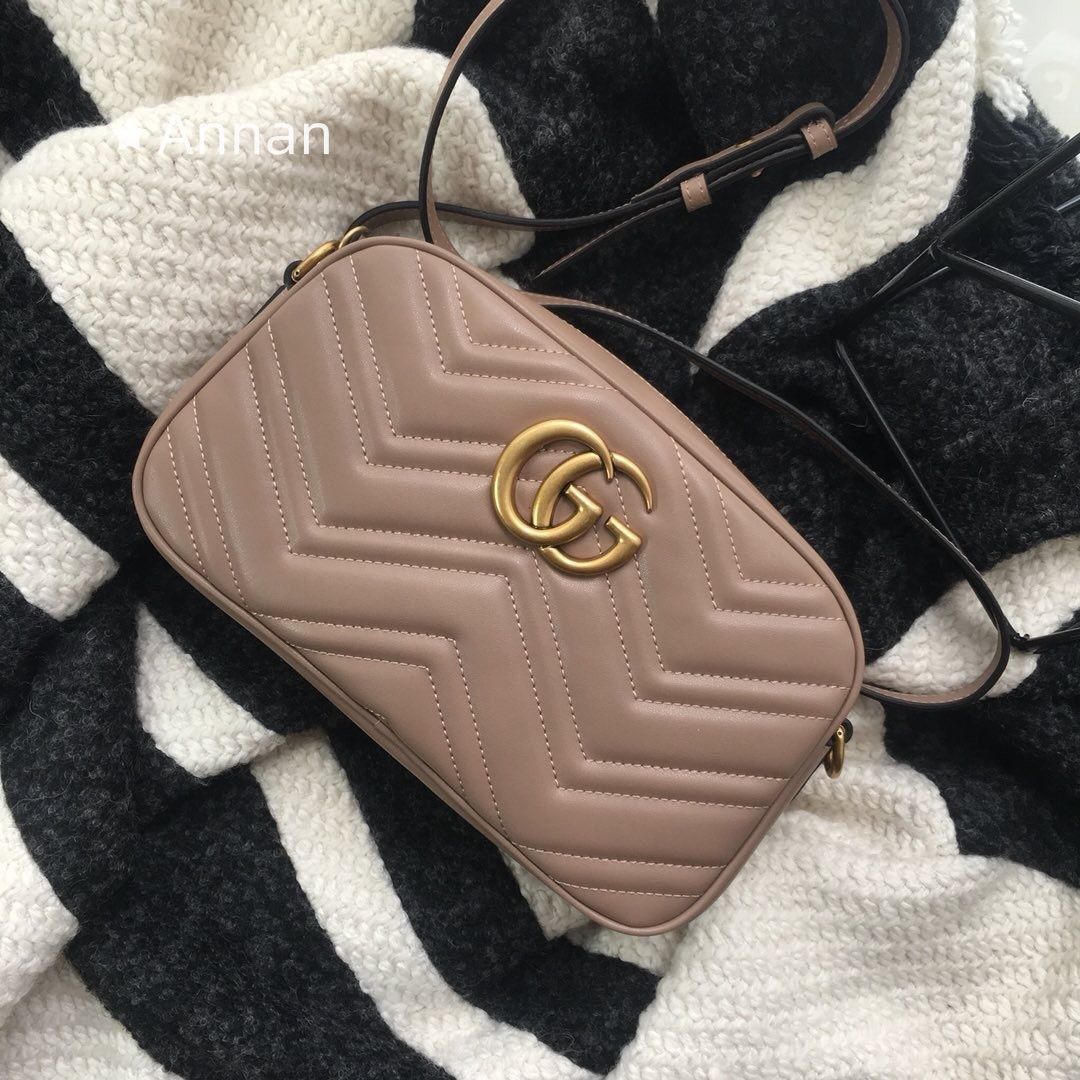 期間限定☆ グッチ(Gucci) グッチ ショルダーバッグ GGマーモント 447632 レザー レディース