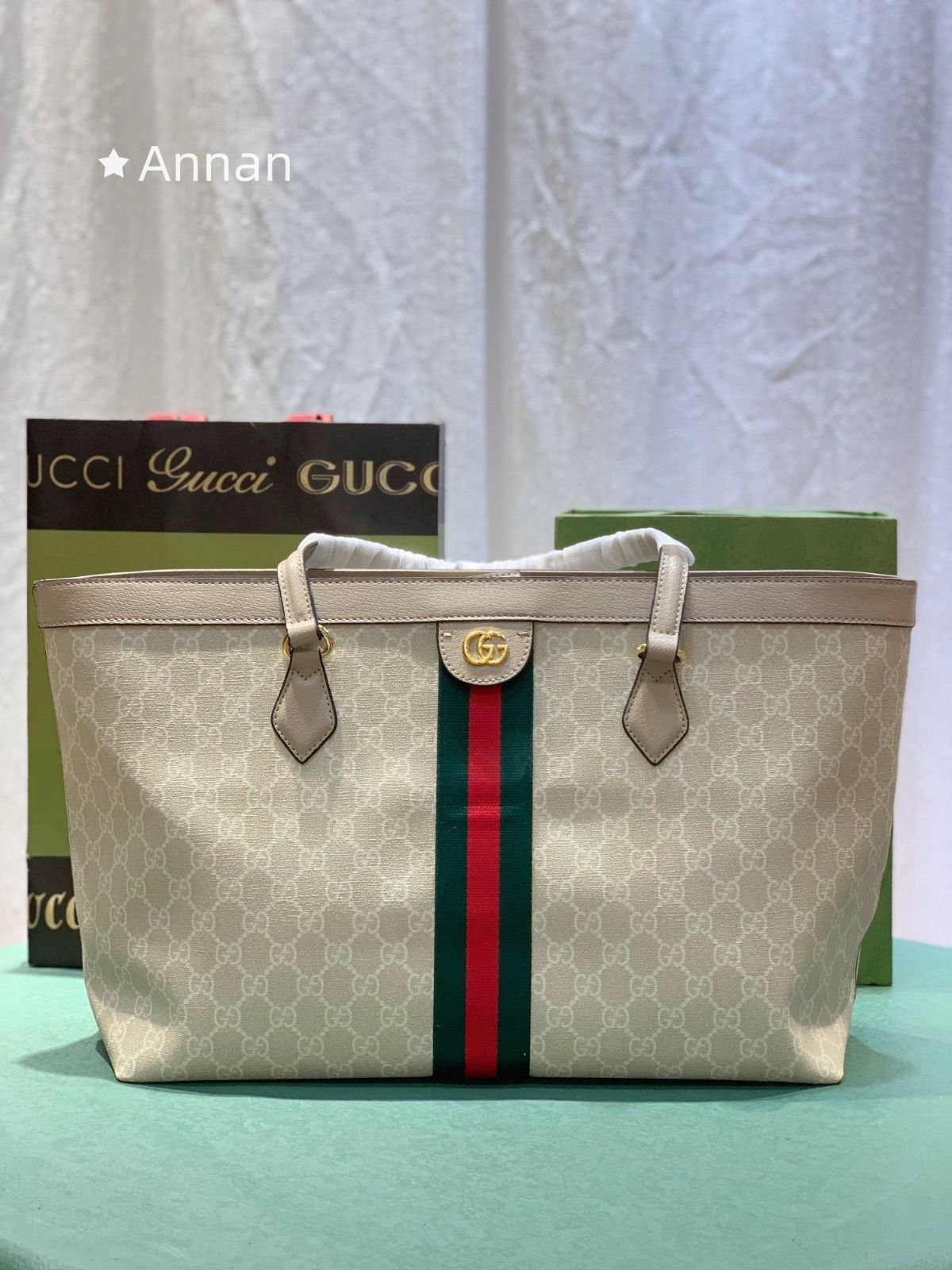 お洒落 即完売 GUCCI グッチ オフィディア ミディアム トートバッグ 631685 GGスプリーム キャンバス