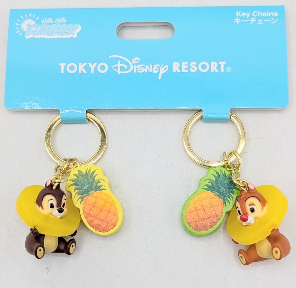 東京ディズニーリゾート キーチェーン チップ&デール(パイナップル