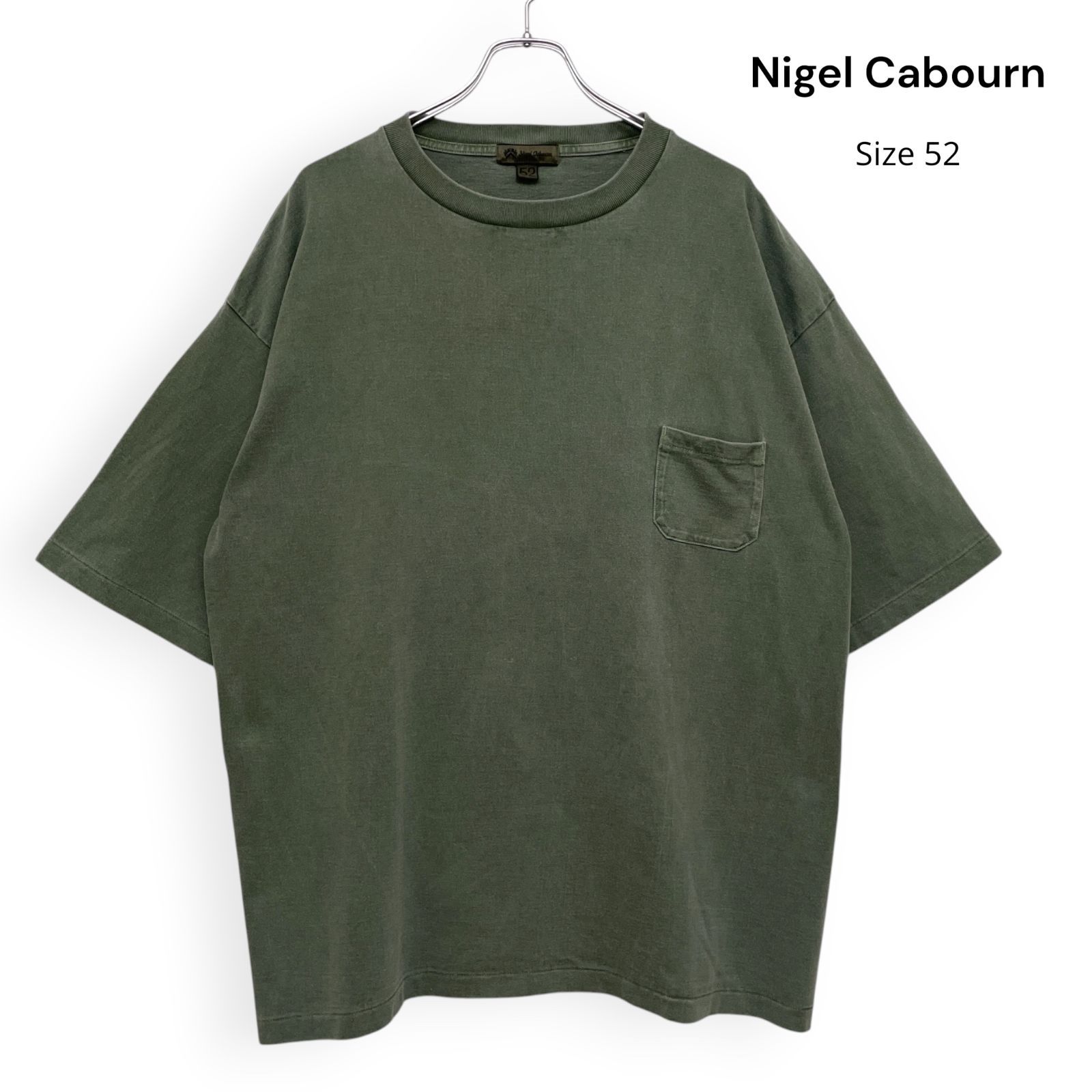 Nigel Cabourn 7.8oz BASIC T-SHIRT PIGMENT ナイジェルケーボン ピグメント Tシャツ Size52 /R26466