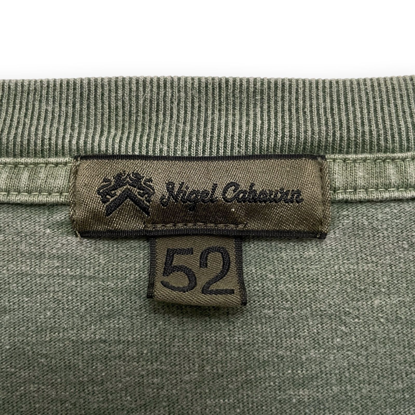 Nigel Cabourn 7.8oz BASIC T-SHIRT PIGMENT ナイジェルケーボン ピグメント Tシャツ Size52 /R26466