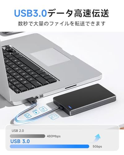 外付けハードディスク 外付けHDD 500GB 超高速データ転送 テレビ録画 超薄型 2.5インチ USB3.0に対応 /PC/Mac/PS4/XBox 携帯便利 収納袋付属e 97731e4f
