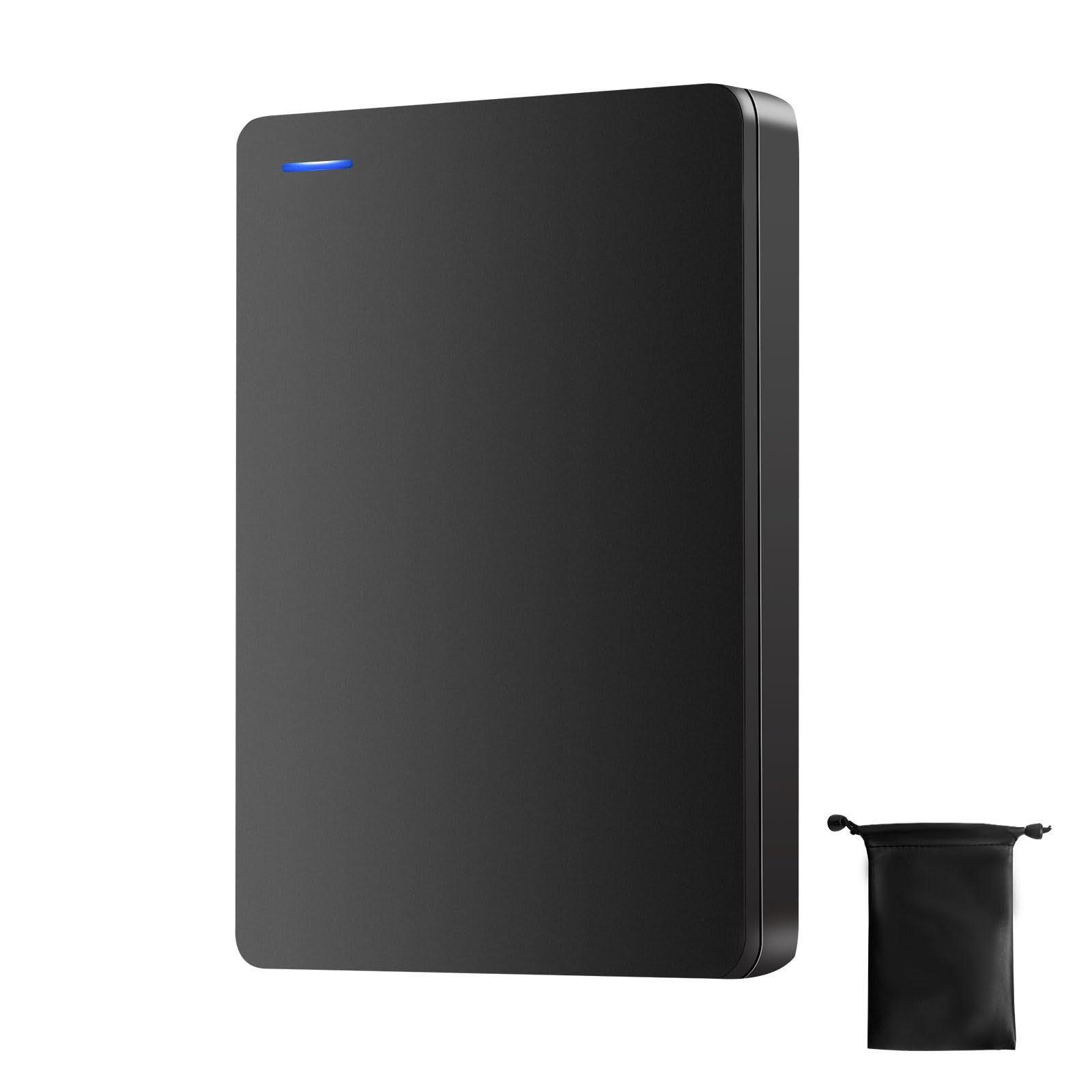 外付けハードディスク 外付けHDD 500GB 超高速データ転送 テレビ録画 超薄型 2.5インチ USB3.0に対応 /PC/Mac/PS4/XBox 携帯便利 収納袋付属e 97731e4f