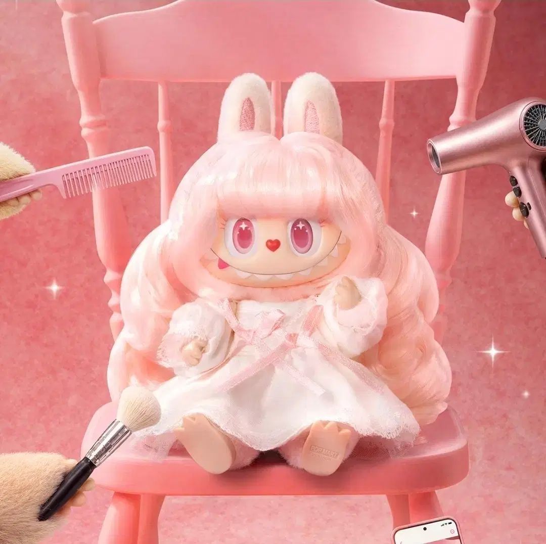 THE MONSTERS ラブブ ヘアサロンシリーズ ぬいぐるみキーホルダー(VELVET N