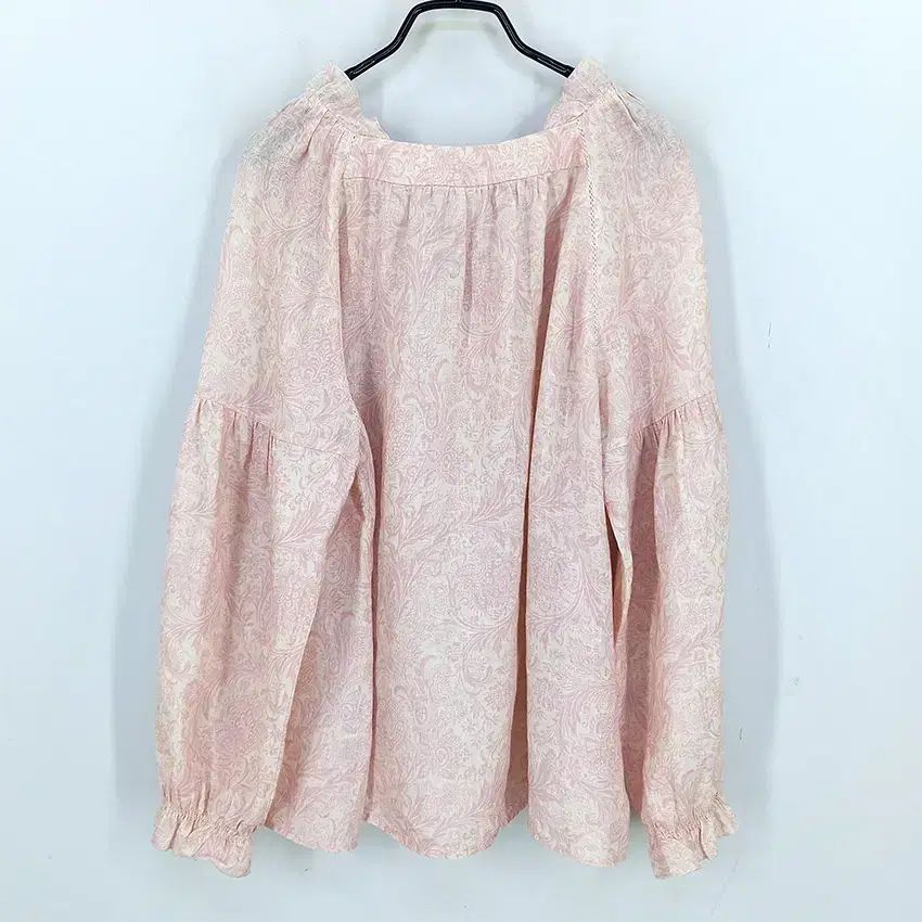 アッテ レディース 春夏 ルーズフィット 麻100% ブラウス ピンク85 (HU45504) アッテ レディース 春夏 ルーズフィット 麻100% ブラウス ピンク85 (HU45504)