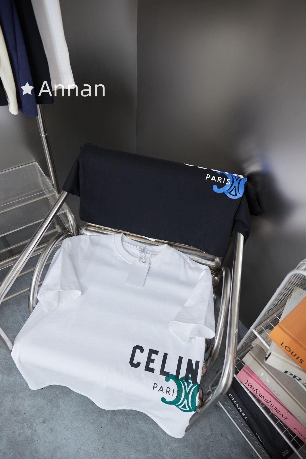 美品 限定品 超美品 CELINE セリーヌ Tシャツ　半袖　夏服　トップス 男女兼用