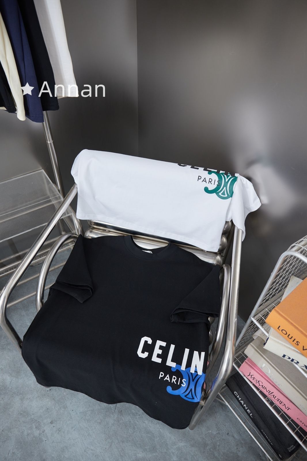 美品 美品 CELINE セリーヌ Tシャツ 半袖 夏服 トップス 男女兼用 美品 美品 CELINE セリーヌ Tシャツ 半袖 夏服 トップス 男女兼用