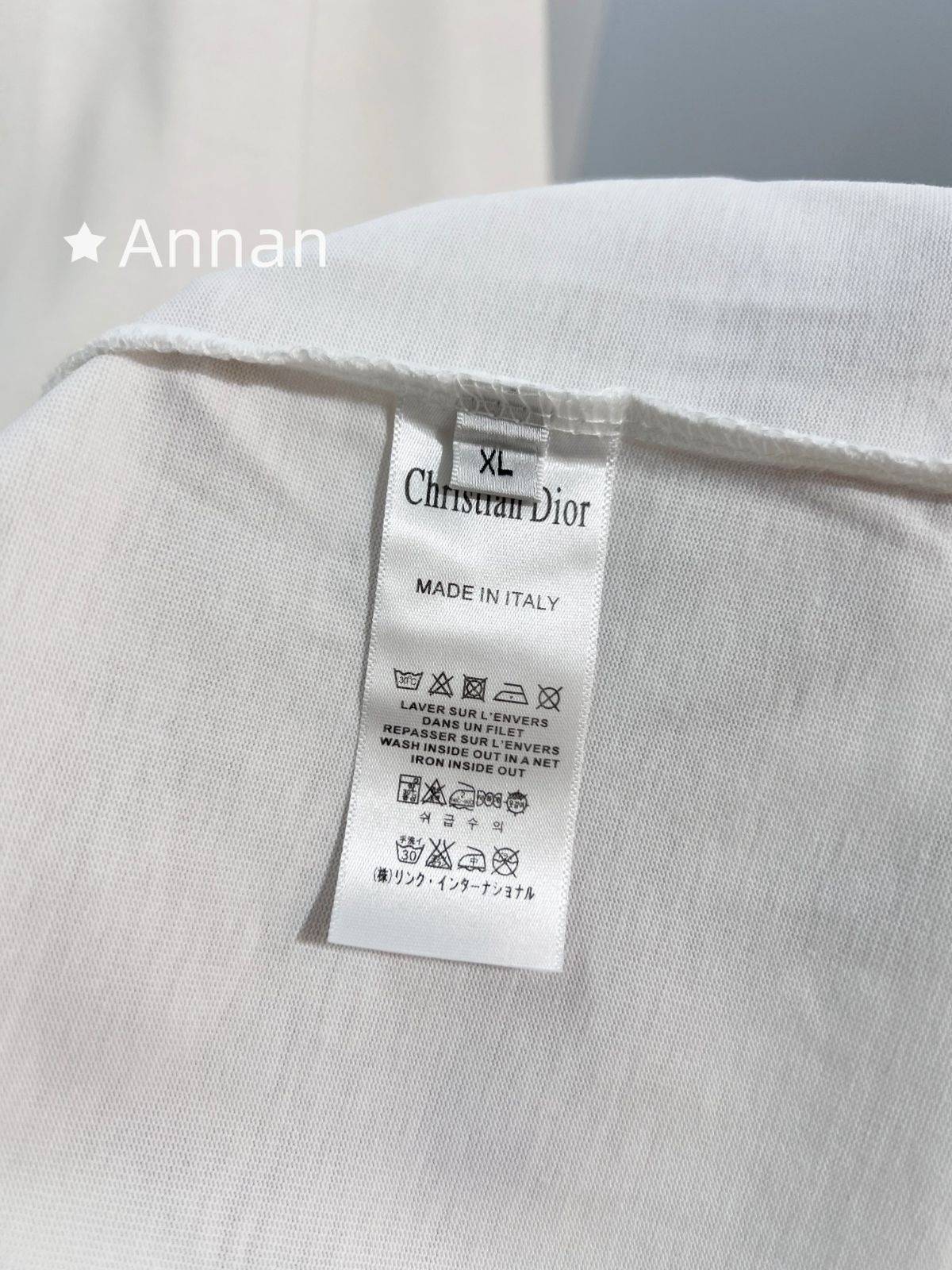 【未使用品】最終値下げ Christian Dior クリスチャンディオール Tシャツ　半袖　夏服　トップス 男女兼用