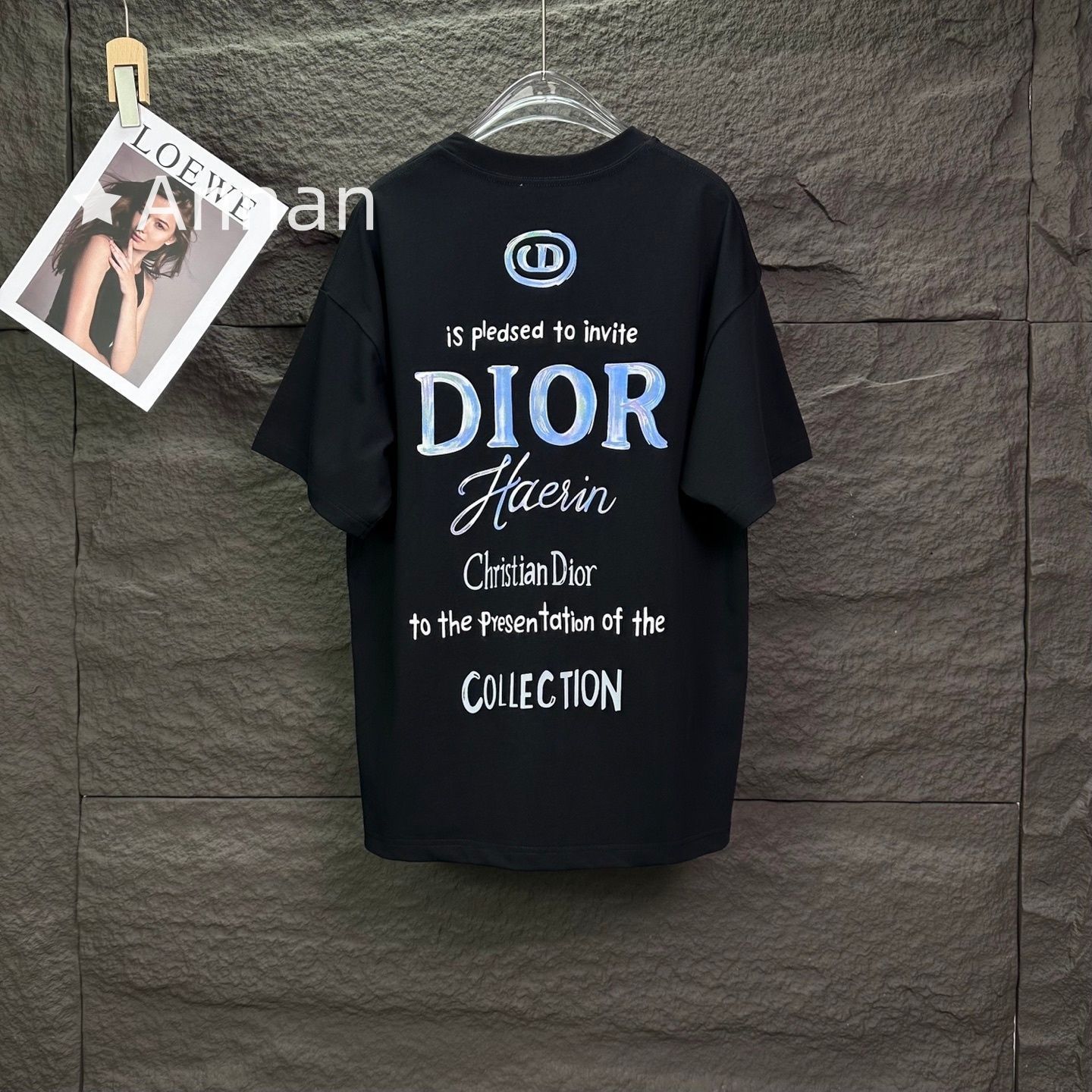 超希少 送料無料美品 Christian Dior クリスチャンディオール Tシャツ 半袖 夏服 トップス 男女兼用 超希少 送料無料美品 Christian Dior クリスチャンディオール Tシャツ 半袖 夏服 トップス 男女兼用