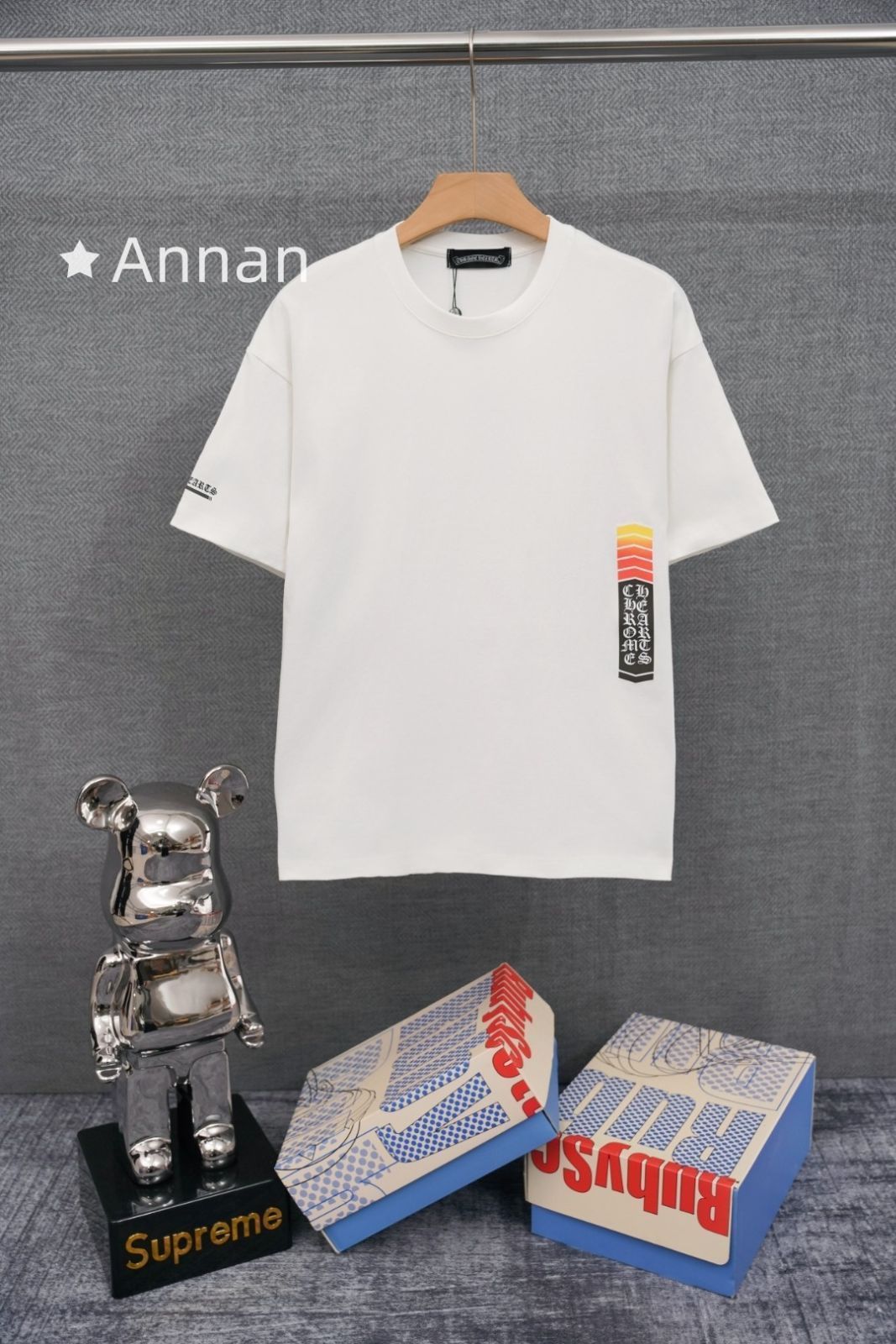 新品同様 人気 CHROME HEARTS クロムハーツ Tシャツ 半袖 夏服 トップス 男女兼用