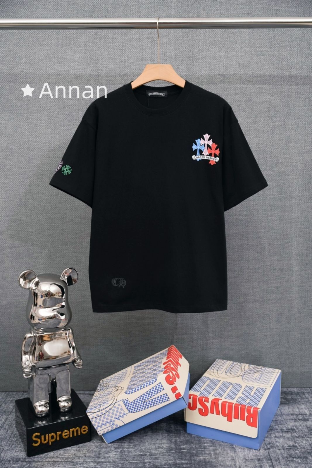 激レア 限定品新型CHROME HEARTS クロムハーツ Tシャツ　半袖　夏服　トップス 男女兼用