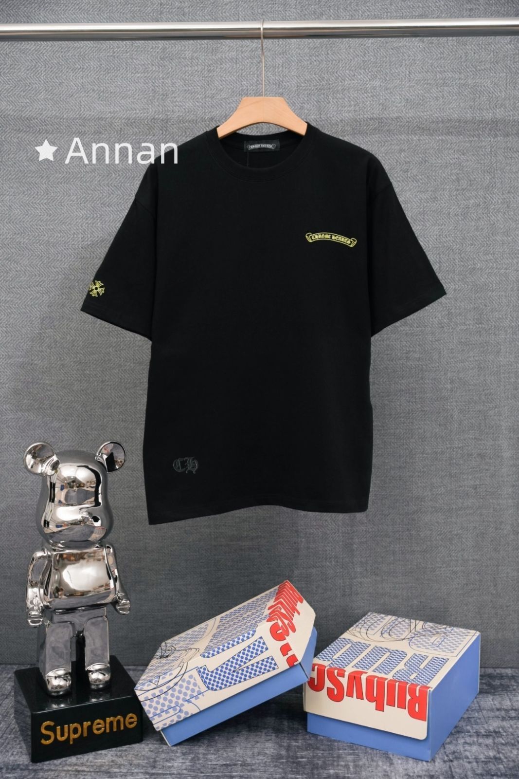 新型 激レア CHROME HEARTS クロムハーツ Tシャツ　半袖　夏服　トップス 男女兼用