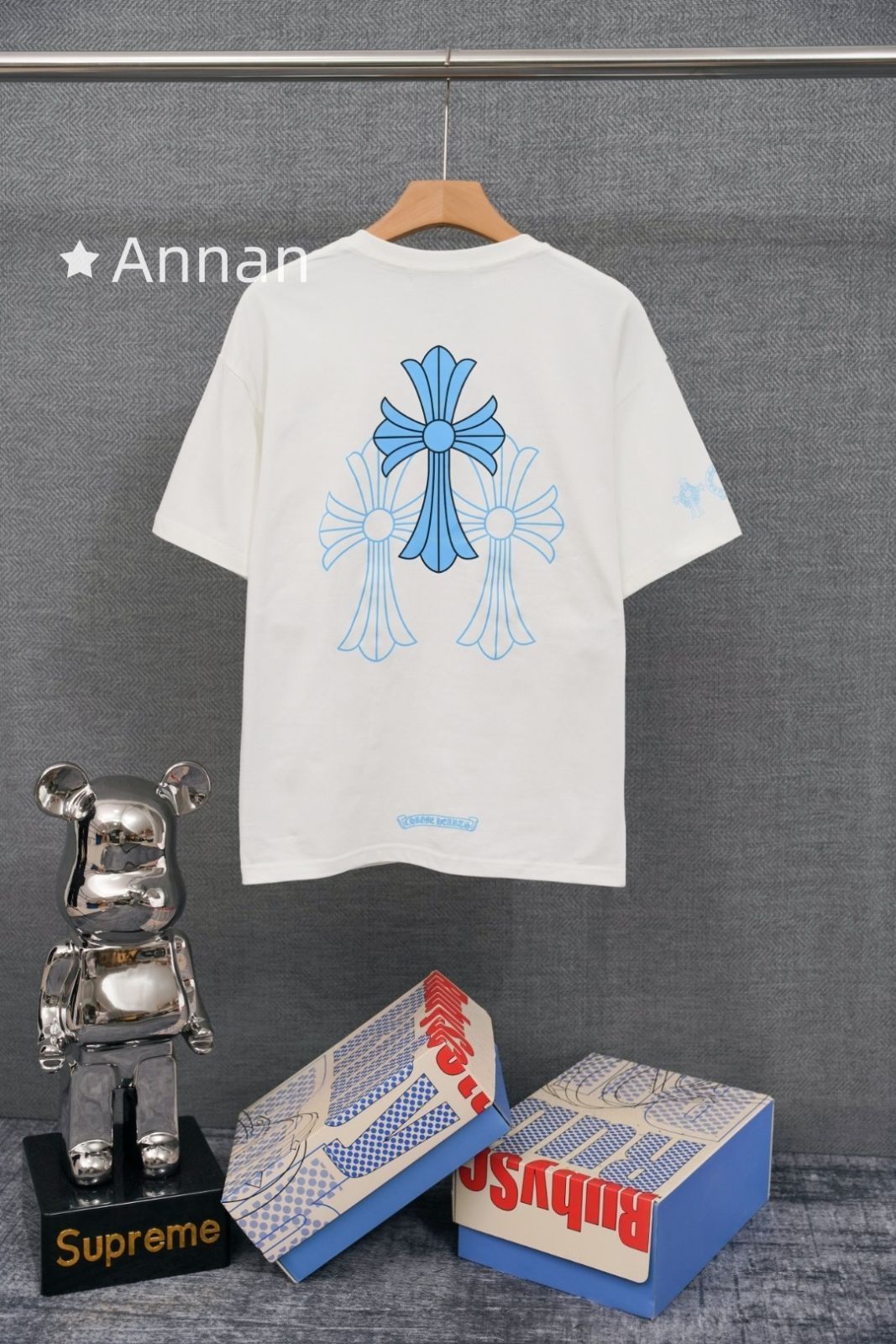 【希少品】綺麗CHROME HEARTS クロムハーツ Tシャツ　半袖　夏服　トップス 男女兼用