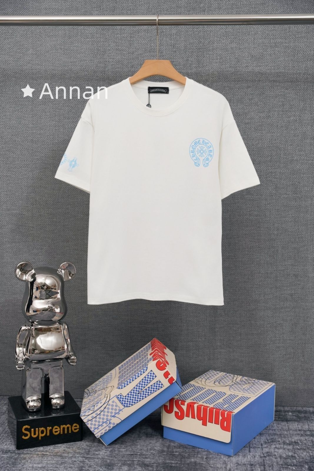 【希少品】綺麗CHROME HEARTS クロムハーツ Tシャツ　半袖　夏服　トップス 男女兼用