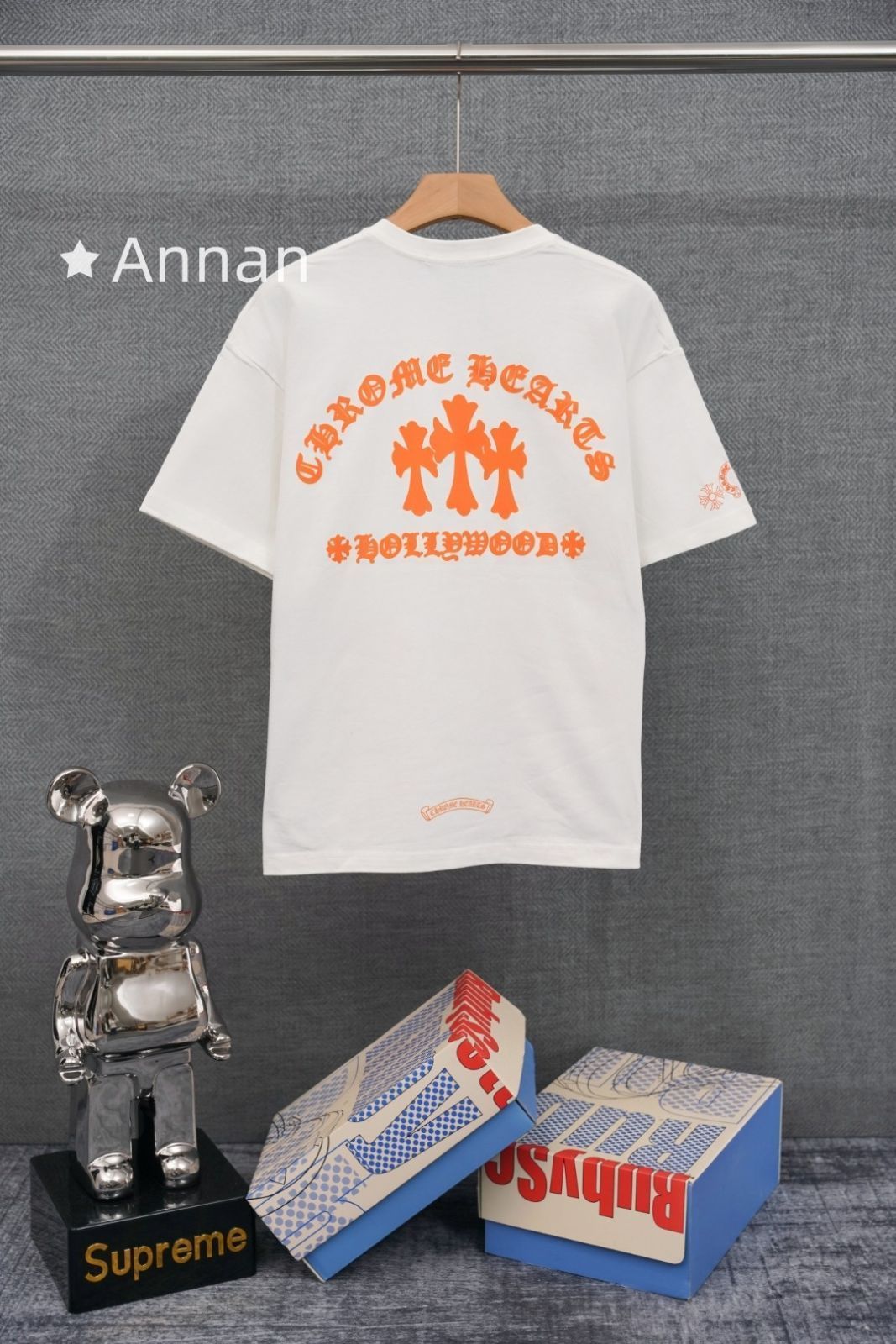 超極SSS美品 CHROME HEARTS クロムハーツ Tシャツ　半袖　夏服　トップス 男女兼用