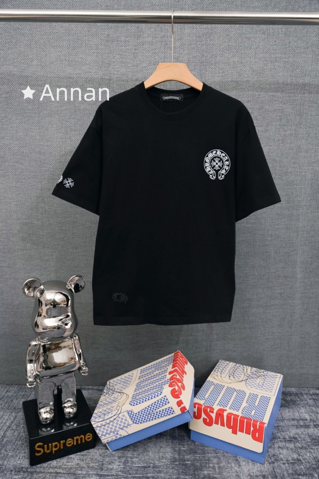 【特価】超美品 限定品 限界価格CHROME HEARTS クロムハーツ Tシャツ　半袖　夏服　トップス 男女兼用