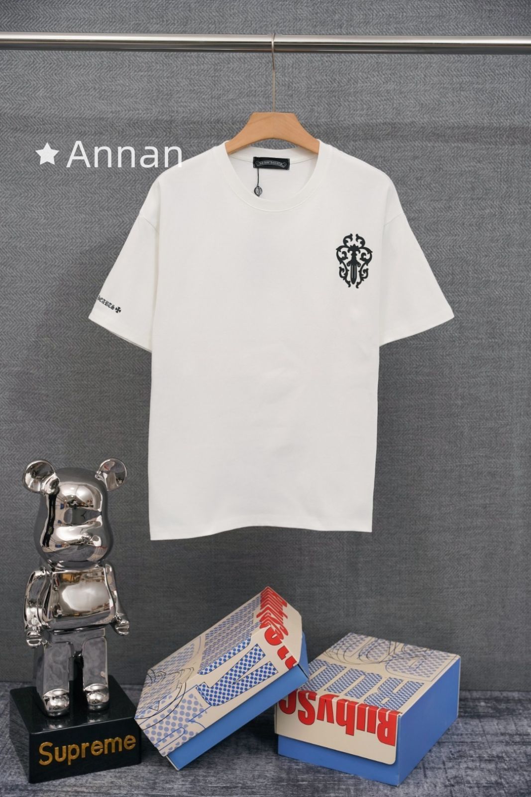状態良 期間限定☆CHROME HEARTS クロムハーツ Tシャツ　半袖　夏服　トップス 男女兼用