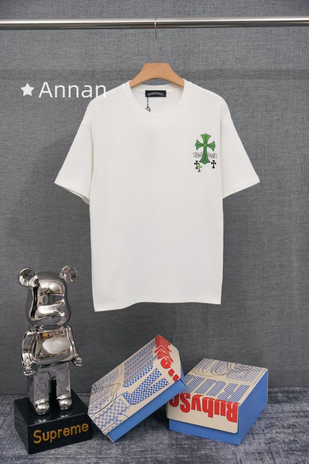 美品 期間限定☆ CHROME HEARTS クロムハーツ Tシャツ　半袖　夏服　トップス 男女兼用