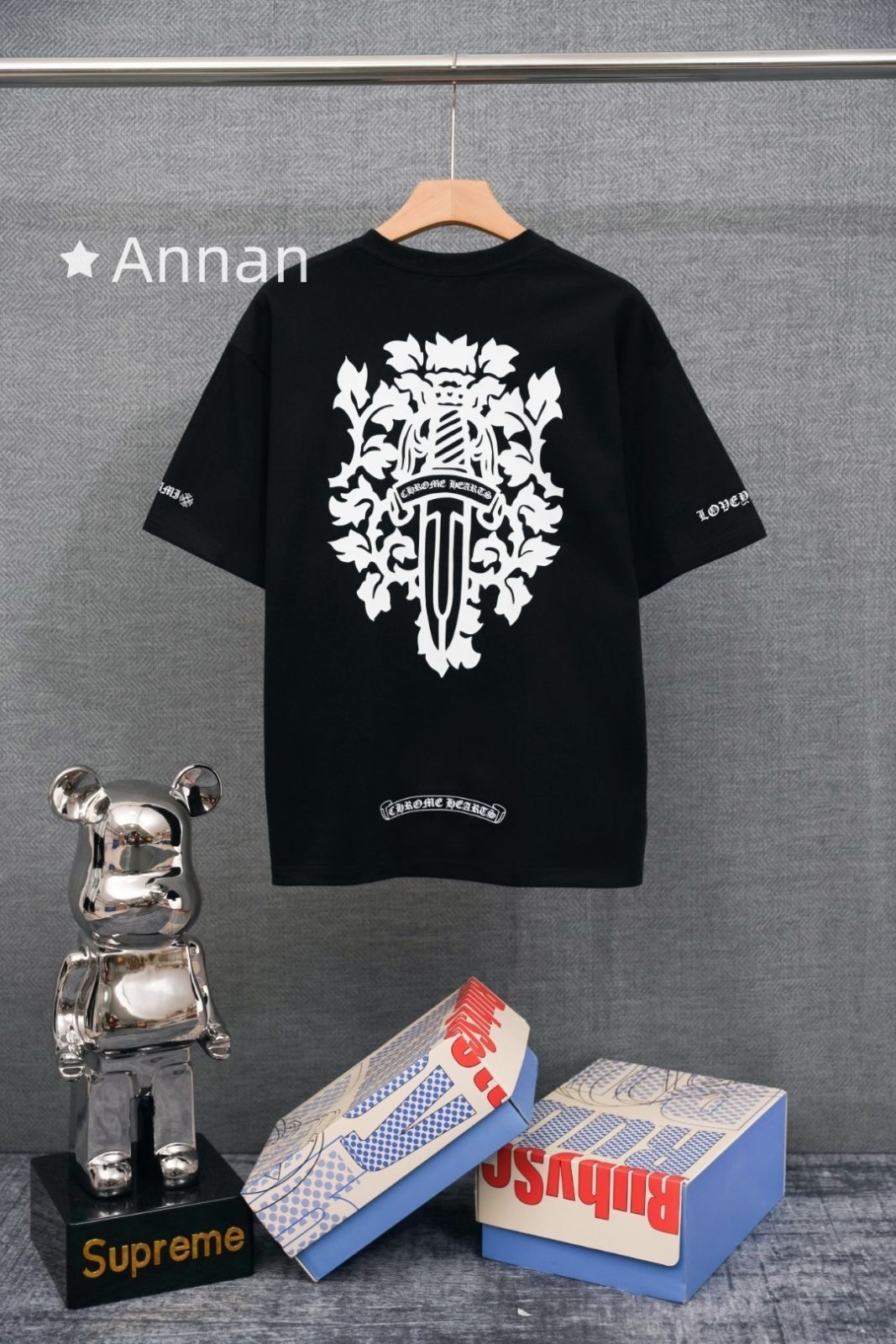 【限定】送料無料 CHROME HEARTS クロムハーツ Tシャツ　半袖　夏服　トップス 男女兼用