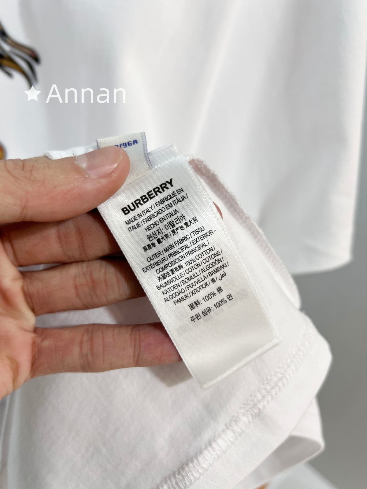 希少 新品 BURBERRY バーバリー Tシャツ　半袖　夏服　トップス 男女兼用