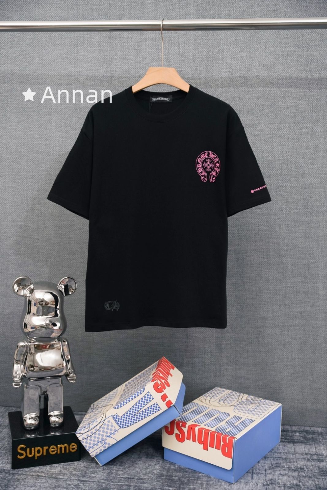 美品★極美品 CHROME HEARTS クロムハーツ Tシャツ　半袖　夏服　トップス 男女兼用