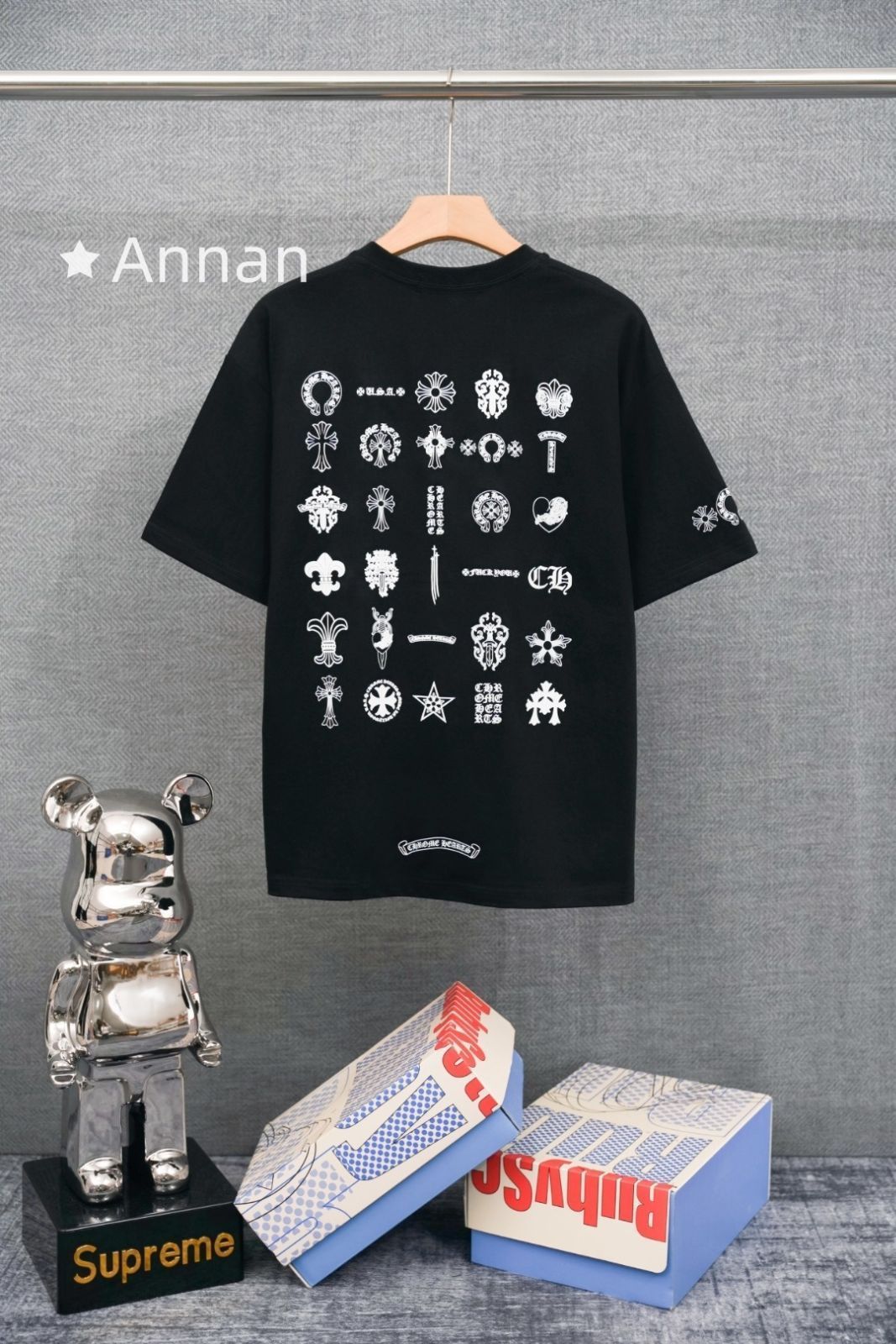 最終値下げ！CHROME HEARTS クロムハーツ Tシャツ　半袖　夏服　トップス 男女兼用