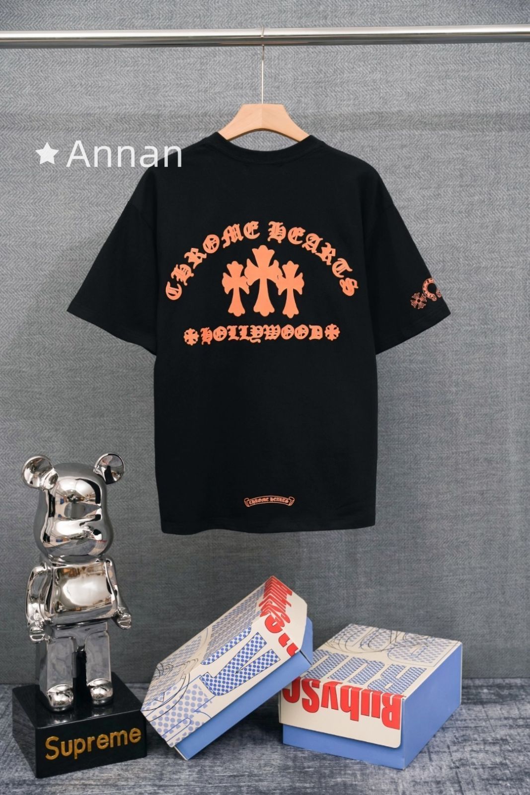 高級 人気商品CHROME HEARTS クロムハーツ Tシャツ　半袖　夏服　トップス 男女兼用