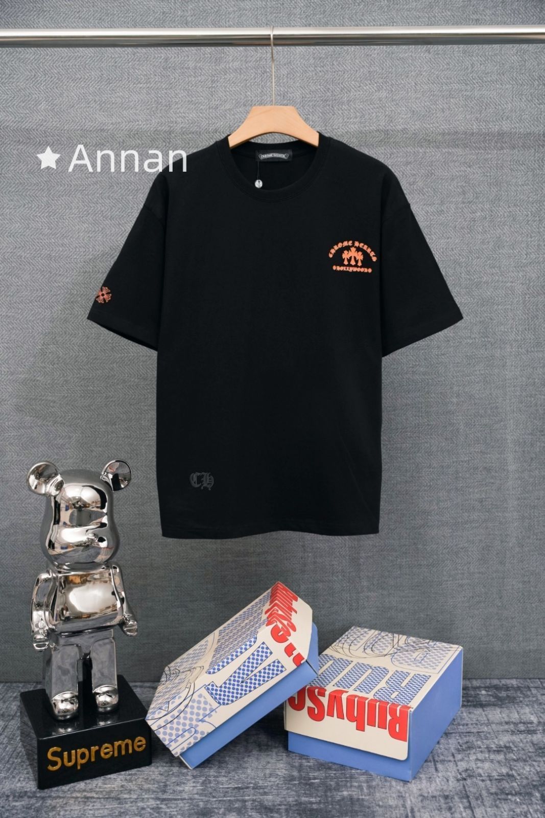 高級 人気商品CHROME HEARTS クロムハーツ Tシャツ　半袖　夏服　トップス 男女兼用