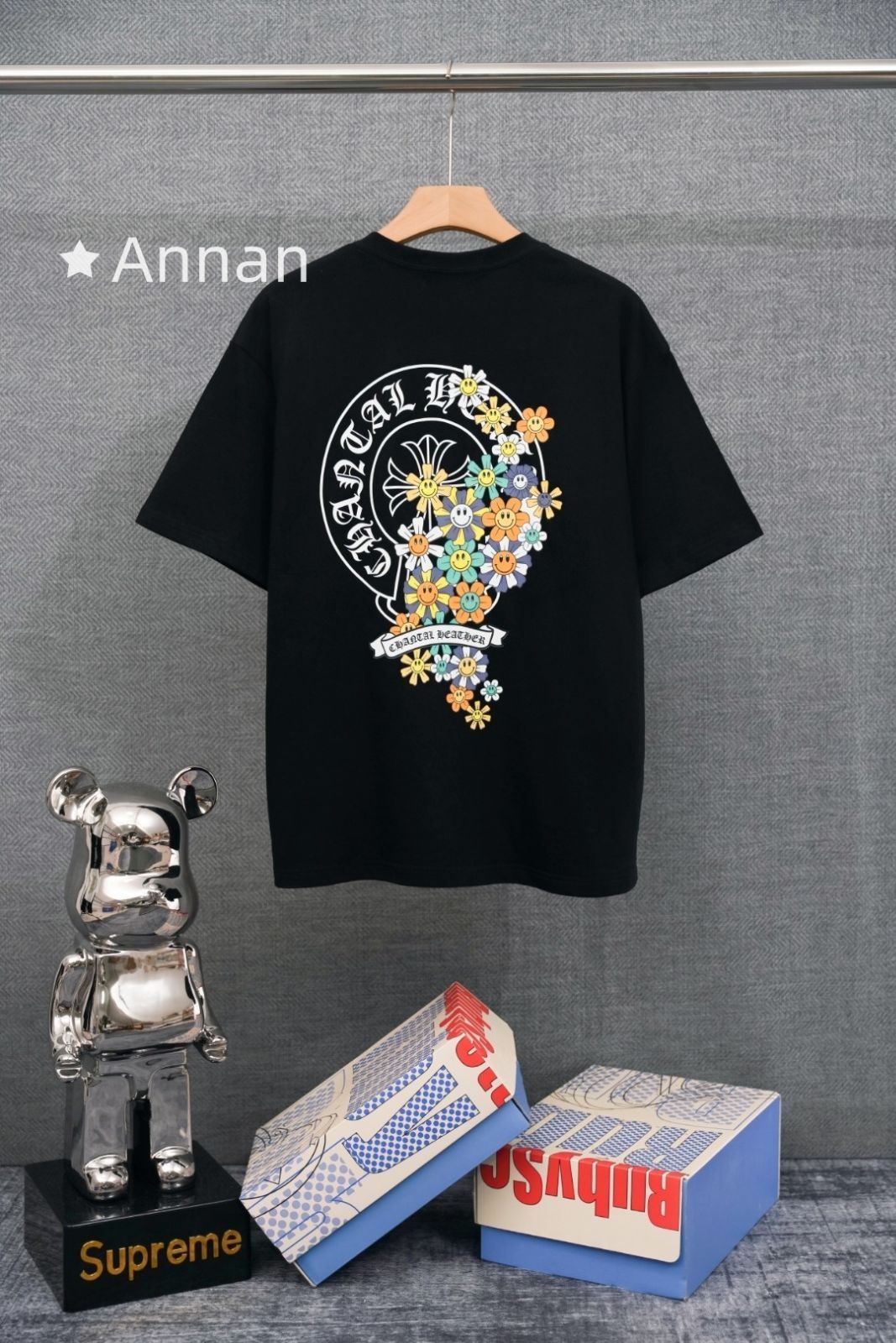 送料無料 本日特価 超美品 CHROME HEARTS クロムハーツ Tシャツ　半袖　夏服　トップス 男女兼用