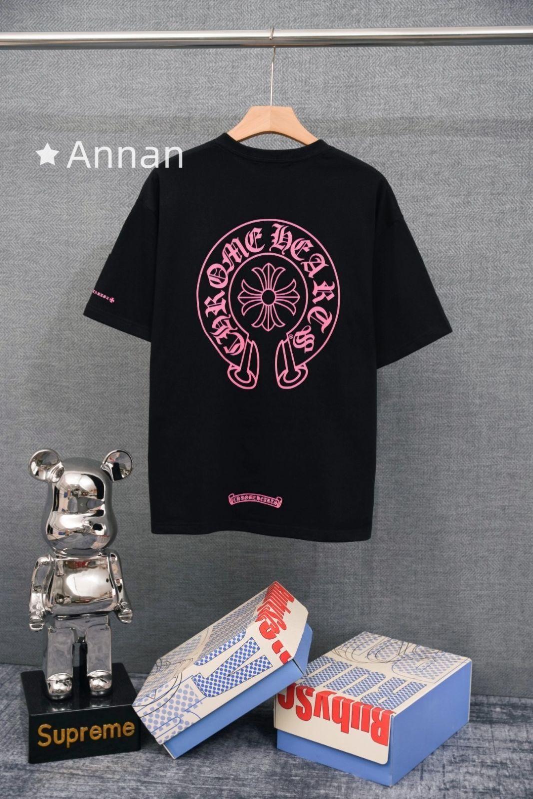 美品★極美品 CHROME HEARTS クロムハーツ Tシャツ　半袖　夏服　トップス 男女兼用