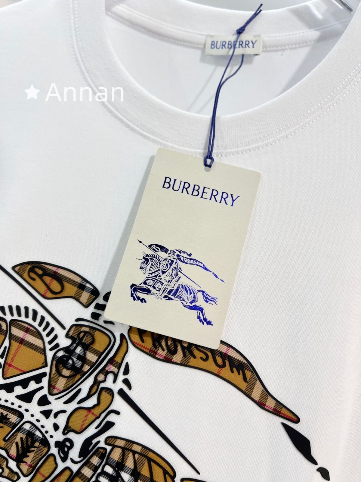 希少 新品 BURBERRY バーバリー Tシャツ　半袖　夏服　トップス 男女兼用
