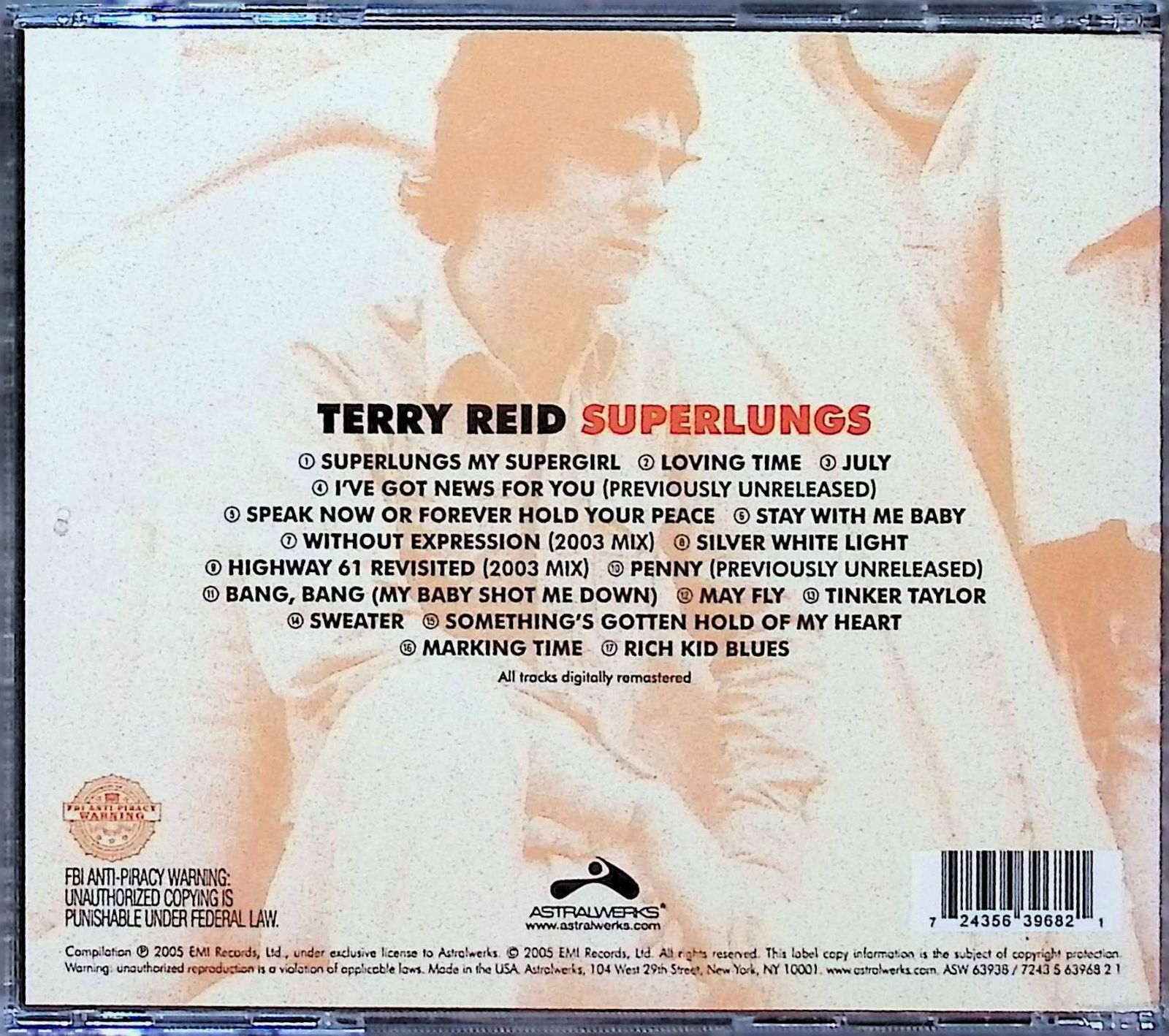 Superlungs / テリー・リード (CD) Superlungs / テリー・リード (CD)