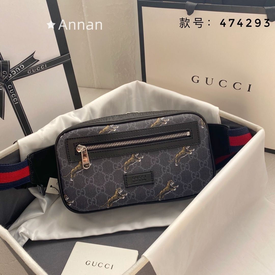 限界 グッチ GUCCI ボディバッグ メンズ 474293 GGスプリーム ベルトバッグ