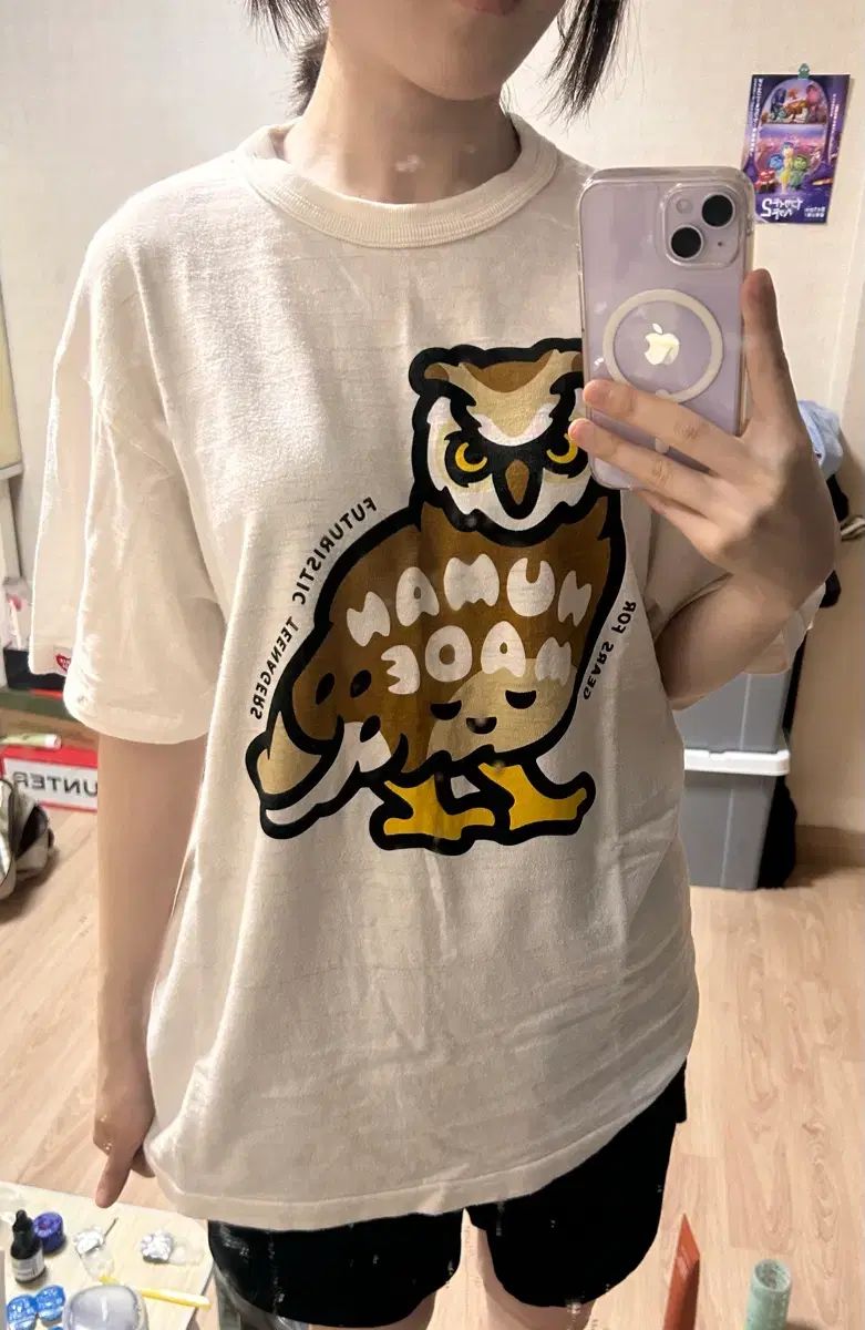 HUMAN MADE ヒューマンメイド 半袖 フクロウL