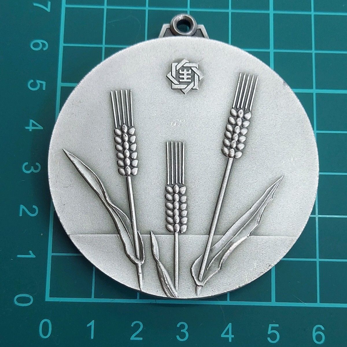 記念メダル 日本生命 社長表彰 1979年 昭和54年 刻印SILVER F. 約128g 麦 ニッセイ 非売品 希少 【L96】 記念メダル 日本生命 社長表彰 1979年 昭和54年 刻印SILVER F. 約128g 麦 ニッセイ 非売品 希少 【L96】