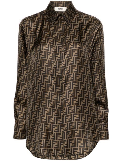 FENDI FF シルクシャツ 送料無料