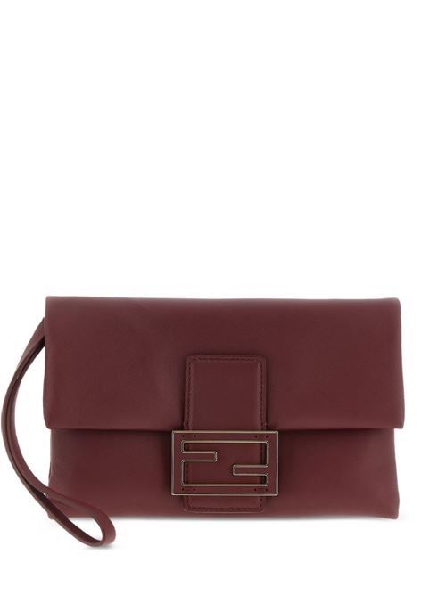 FENDI マンマ バゲット レザー ポーチ 送料無料