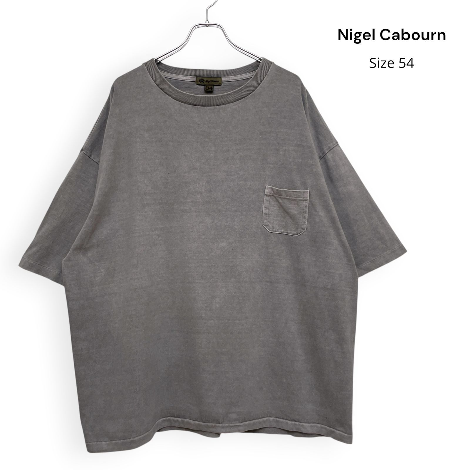 Nigel Cabourn 7.8oz BASIC T-SHIRT PIGMENT ナイジェルケーボン ピグメント Tシャツ Size54 /R26467
