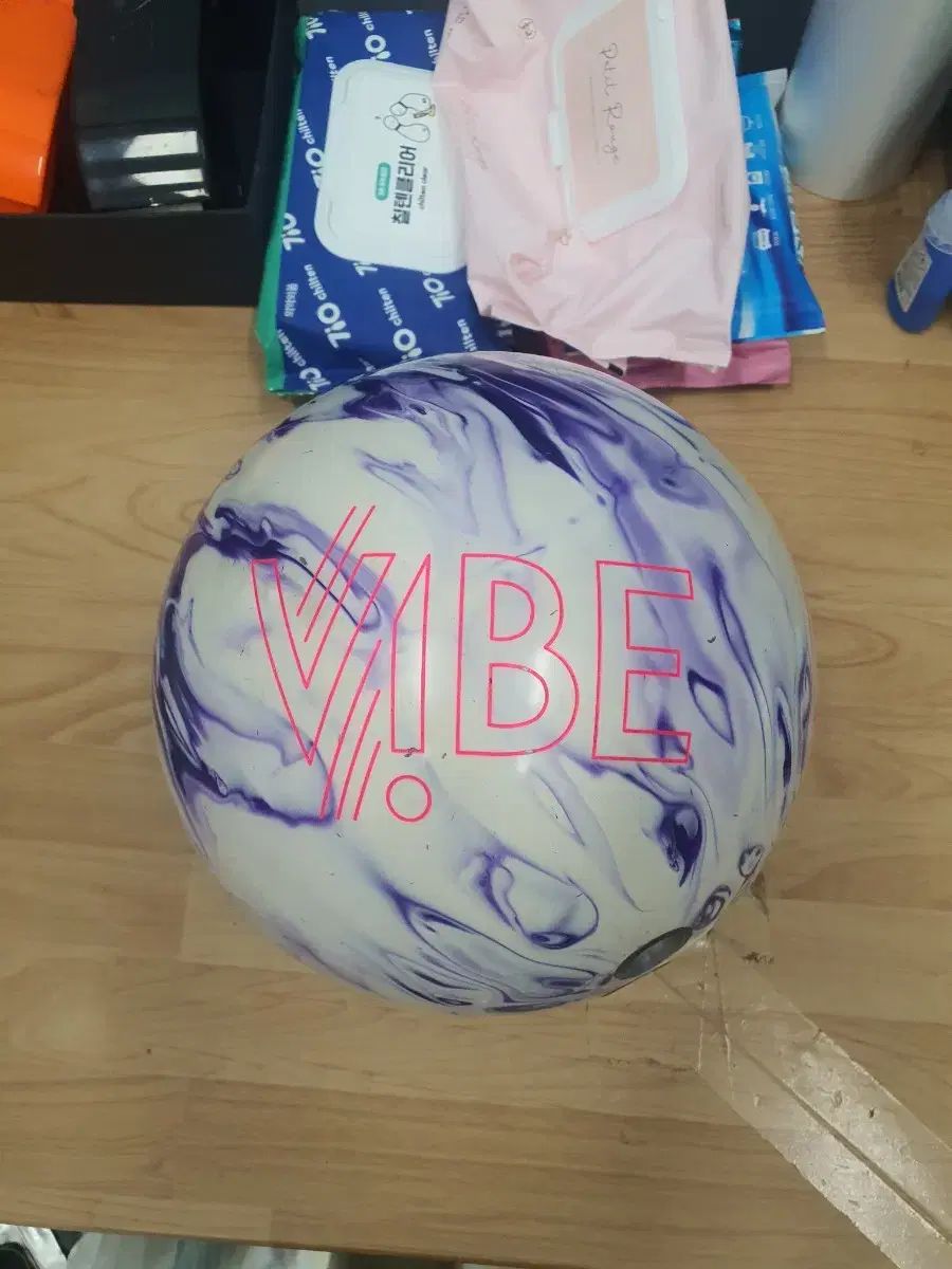 中古ボーリングボール 14p トゥーフィンガー バイブ