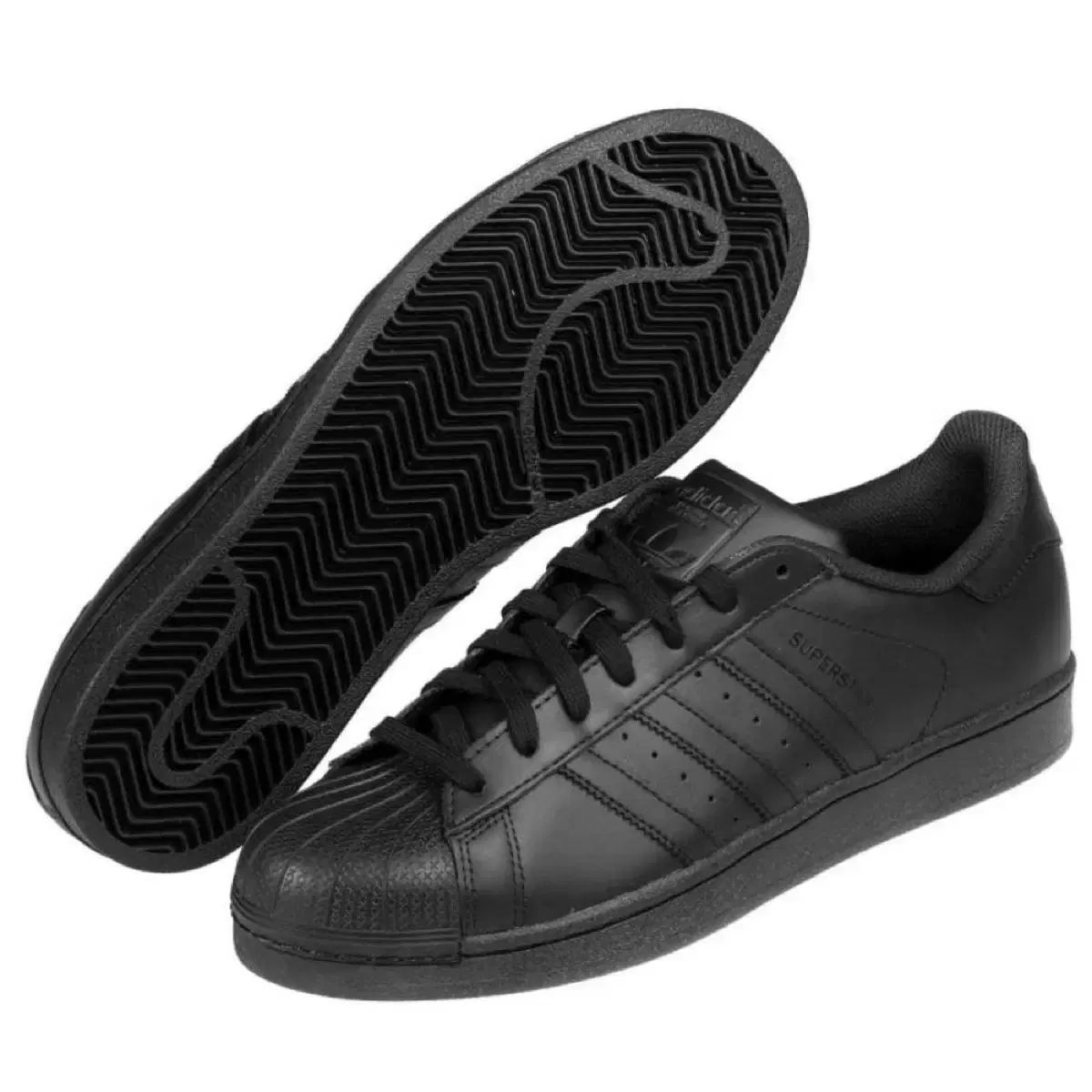 アディダス SUPERSTAR オールブラック 250